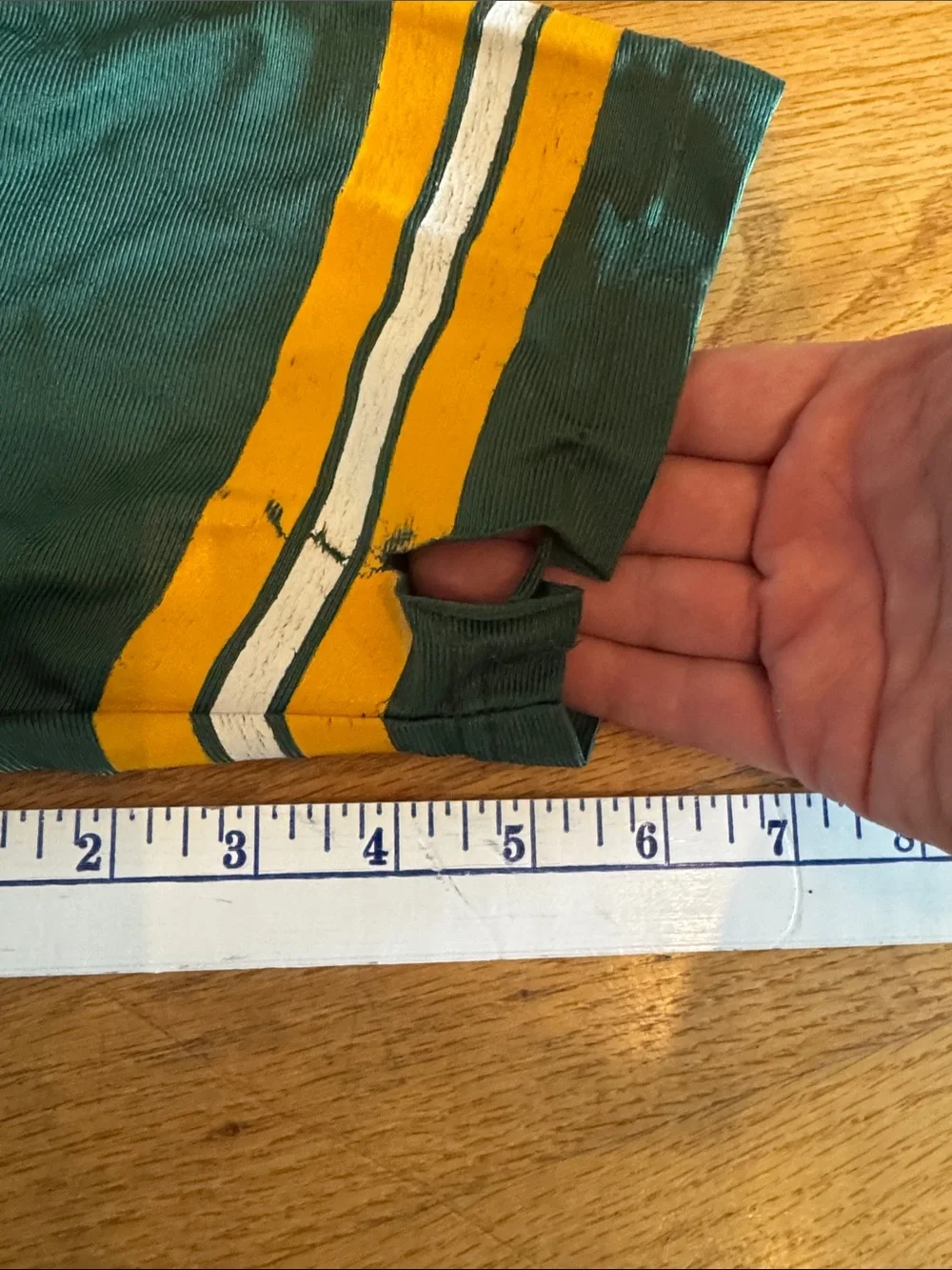 Nike Kids Green Bay Packers Favre Green and Yellow Football Jersey with #4